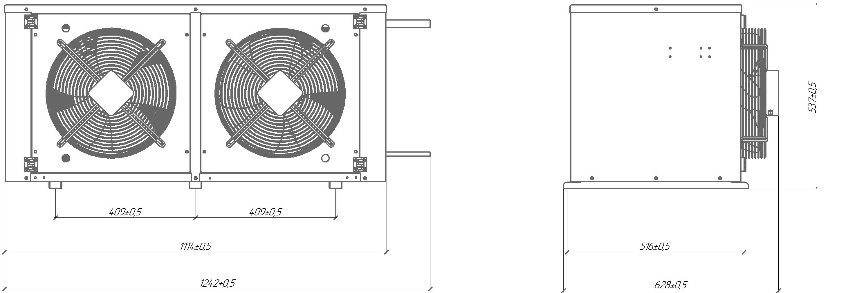 Сплит-система низкотемпературная Intercold LCM 447 FT (опция -30° С)